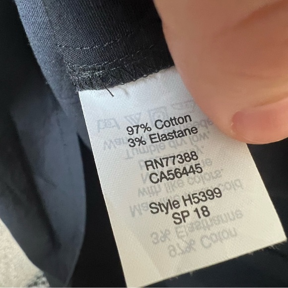 J.Crew Women’s V Neck Ruffle 1/2 Sleeve Shift Mini Dress Cotton Black Size 6 - Picture 7 of 8